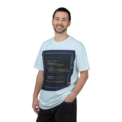 Programmer Code Window T-Shirt — Retro Neon Coding Graphic Tee