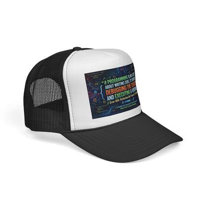 Programming Trucker Cap — "Debugging the Chaos" Coder Hat