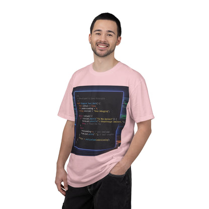 Programmer Code Window T-Shirt — Retro Neon Coding Graphic Tee